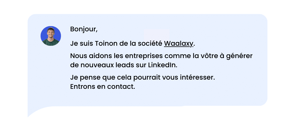 Exemples de message d'invitation LinkedIn à éviter.