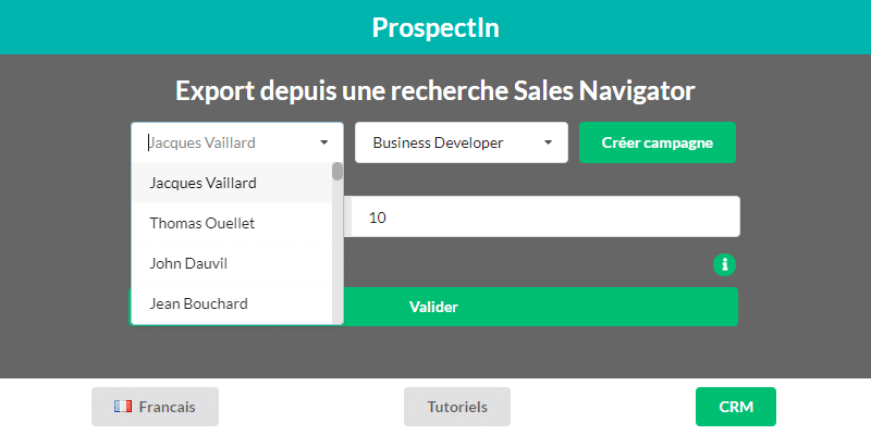 prospect export from linkedin sales navigator