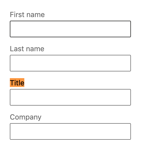 Use "title" to qualify your prospect