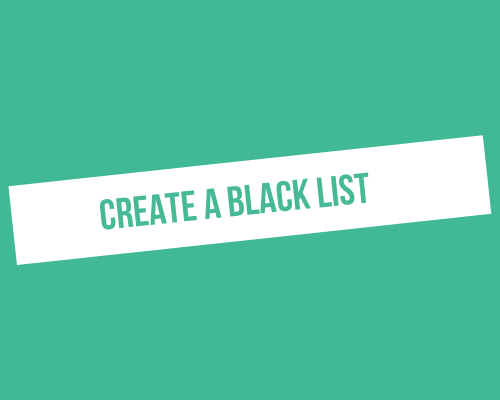 How to create a blacklist with ProspectIn