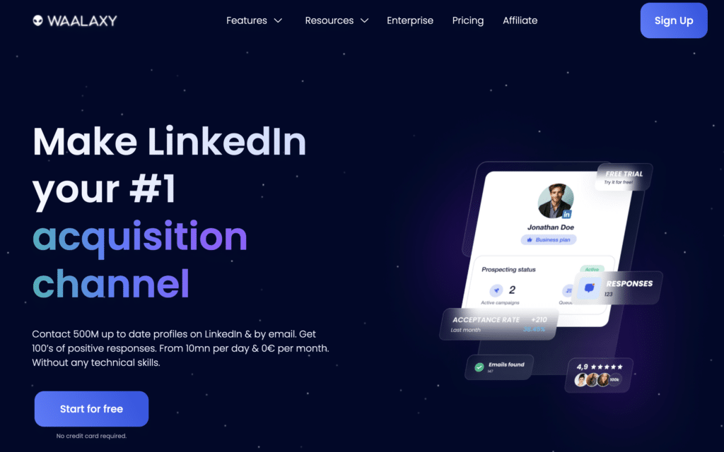 LinkedIn for dummies - landing page