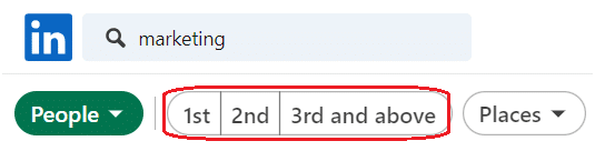 What does 1st 2nd and 3rd mean on LinkedIn