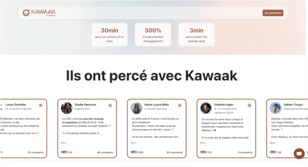 Quand publier sur LinkedIn et générer tous vos posts avec Kawaak.