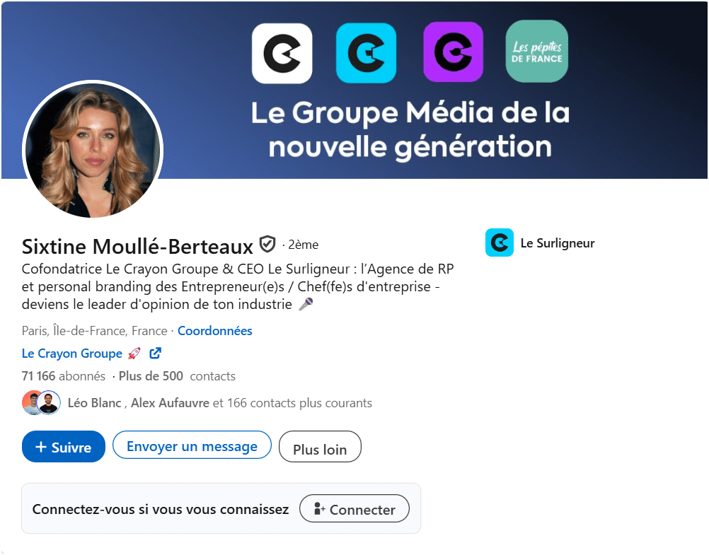 LinkedIn se connecter ou suivre