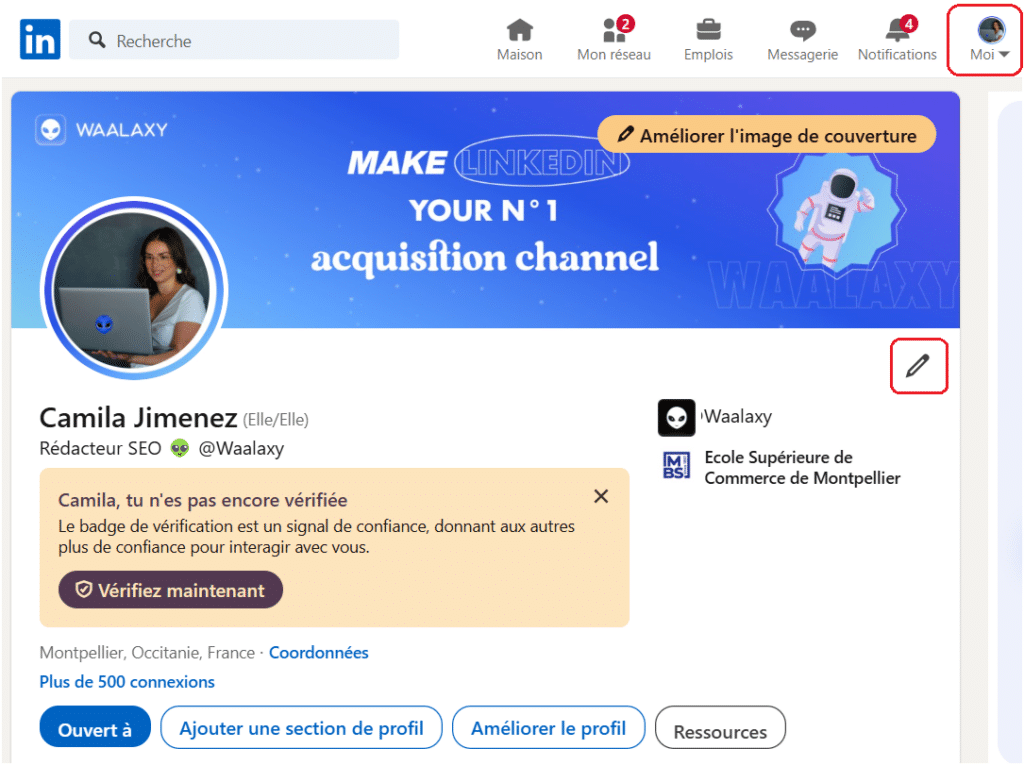 LinkedIn se connecter ou suivre