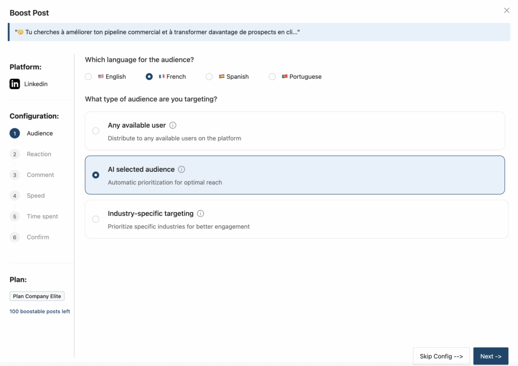 Boost LinkedIn post hack #6: Automate engagement