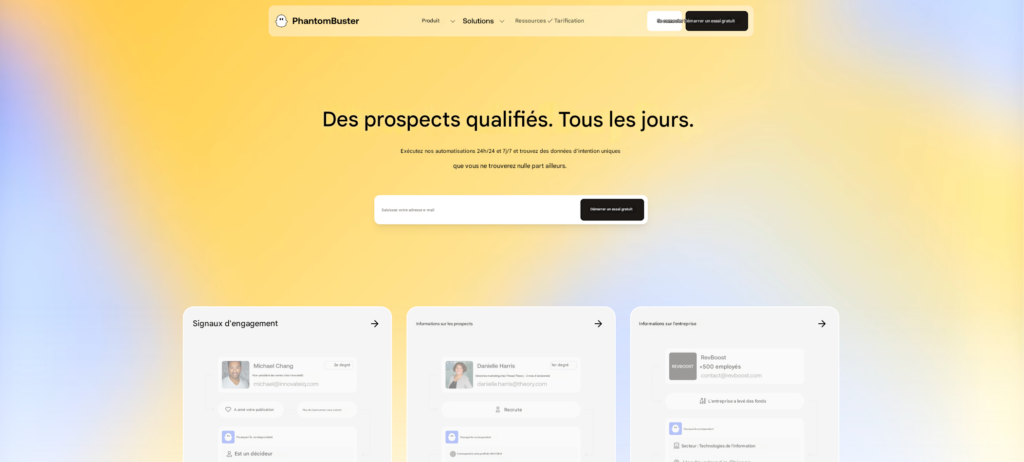 PhantomBuster outil automatisation LinkedIn