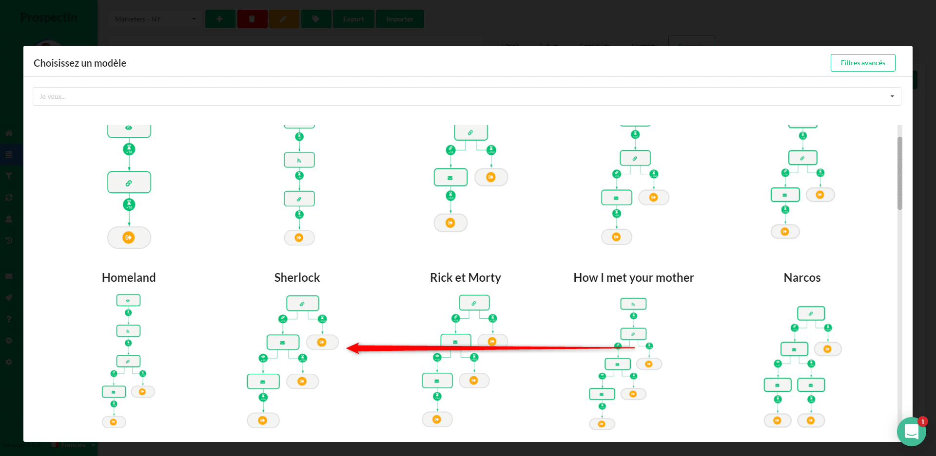 création de scénario sur LinkedIn