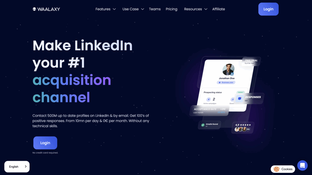 LinkedIn scraping with waalaxy