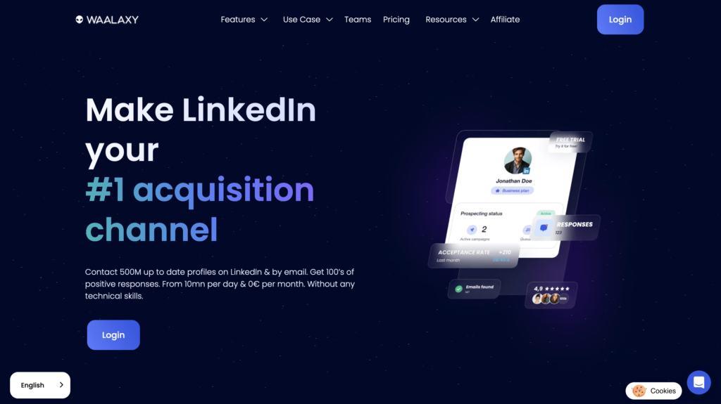 How to generate B2B leads on LinkedIn - using an automation tool such as waalaxy