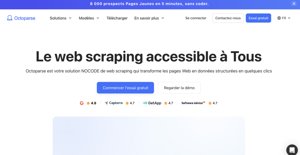 scrape LinkedIn data Octoparse