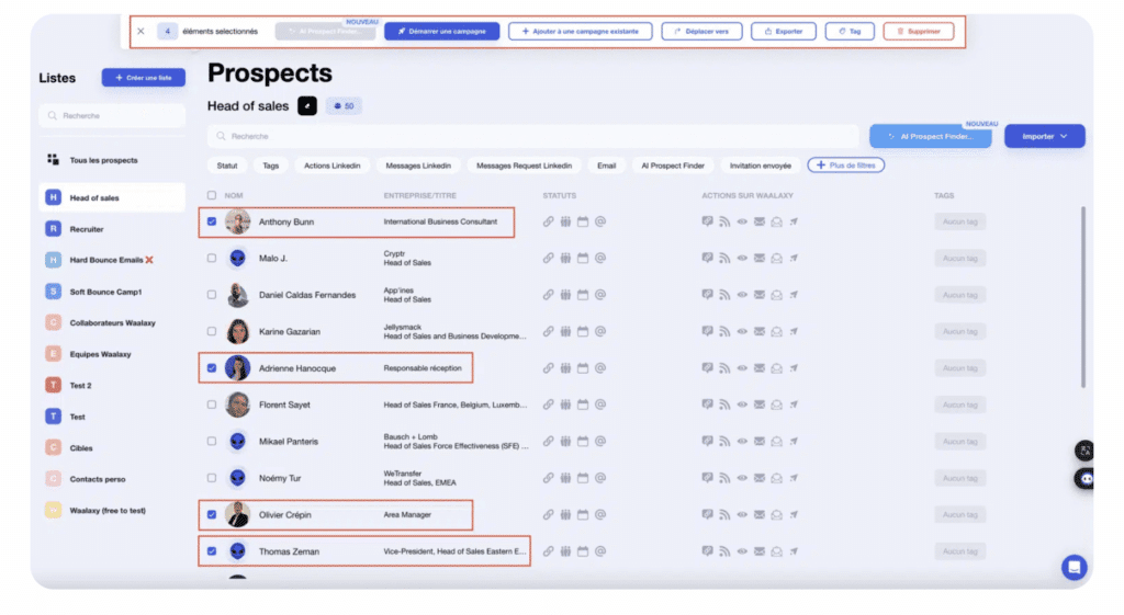 Scraping na base de dados do LinkedIn com Waalaxy