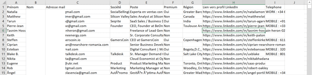 fichier csv scraping