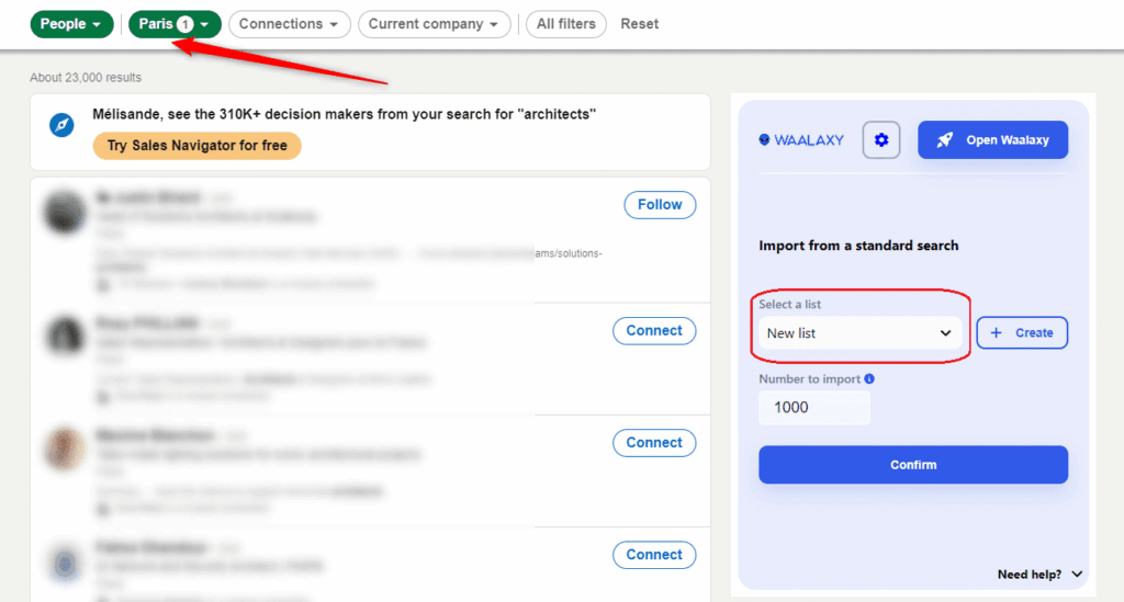Scraping dei dati di LinkedIn