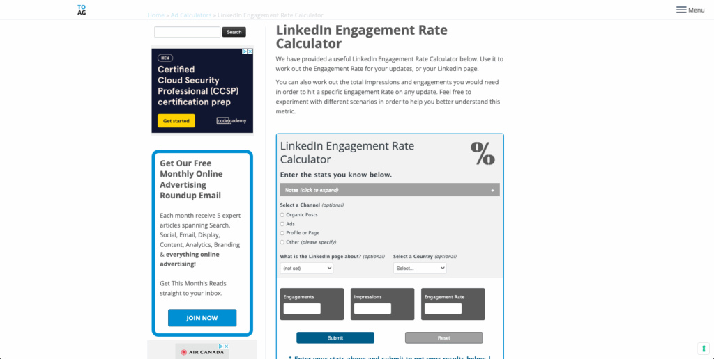 Free LinkedIn engagement rate <strong>calculator</strong>.