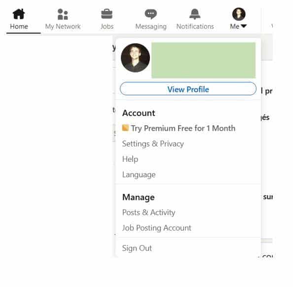 Go private on linkedin using your settings