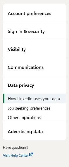 download your <strong>contact information</strong> from linkedin