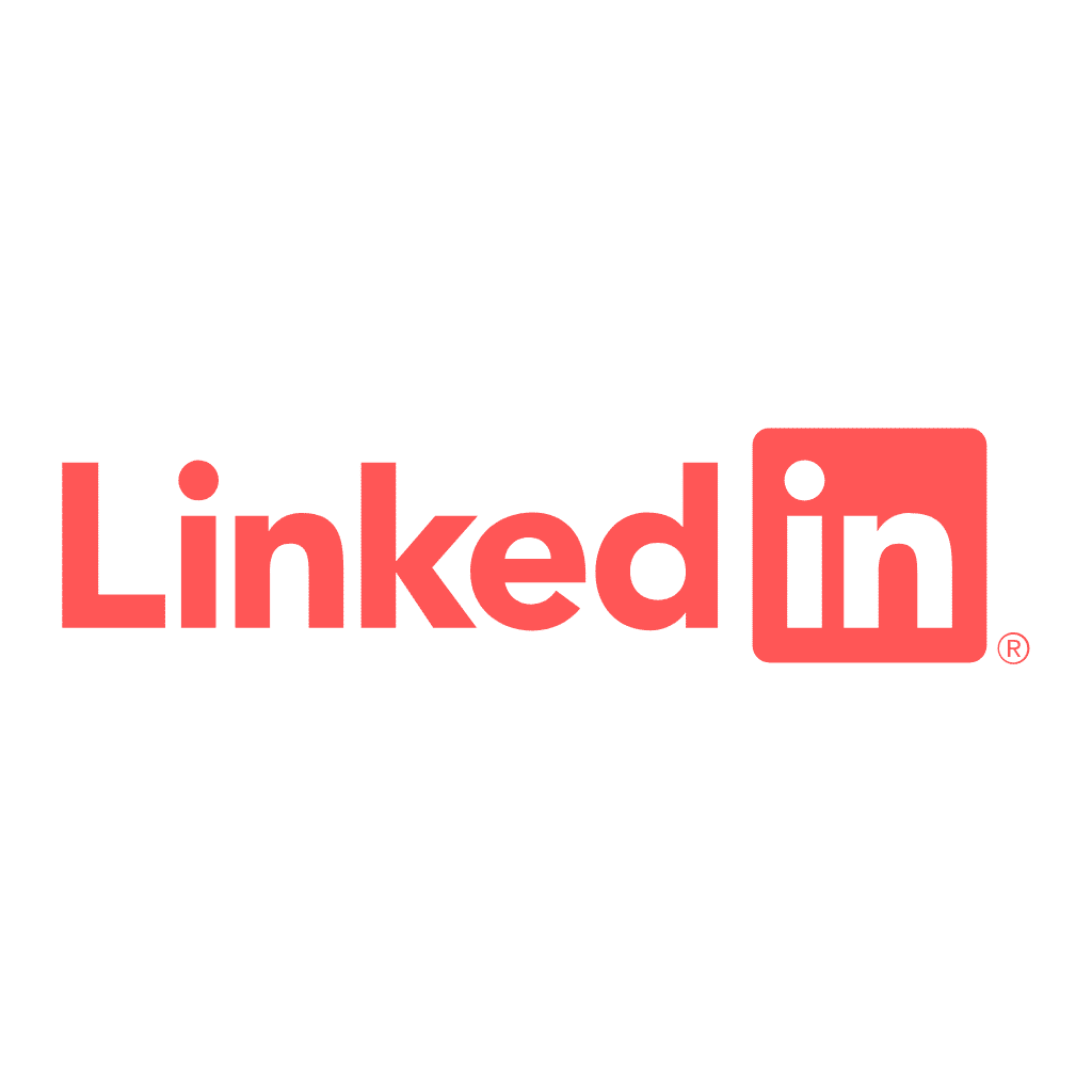 red LinkedIn logo