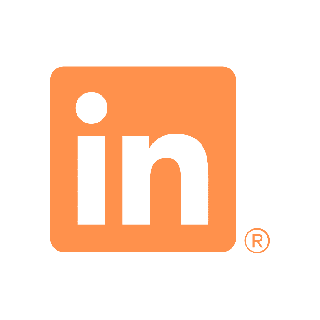 Orange LinkedIn logo