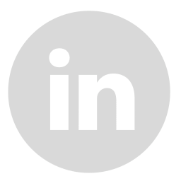 Logo LinkedIn png rond gris