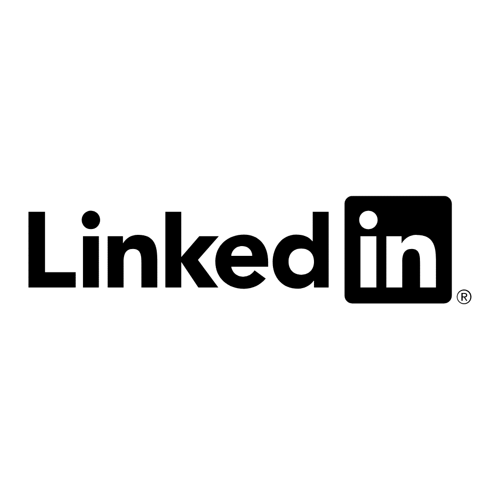 Black LinkedIn Logo png