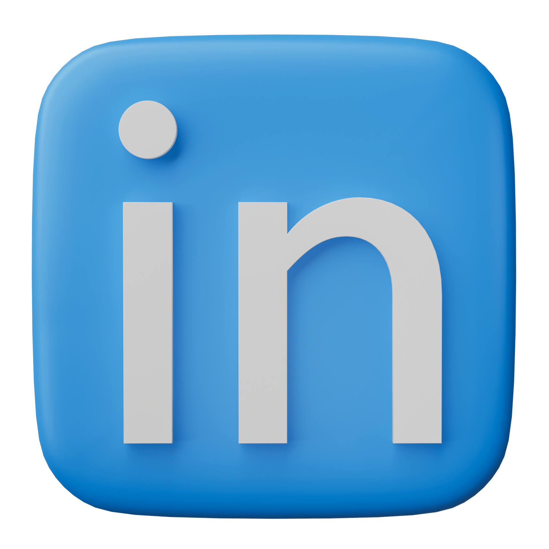 logo linkedin 3D