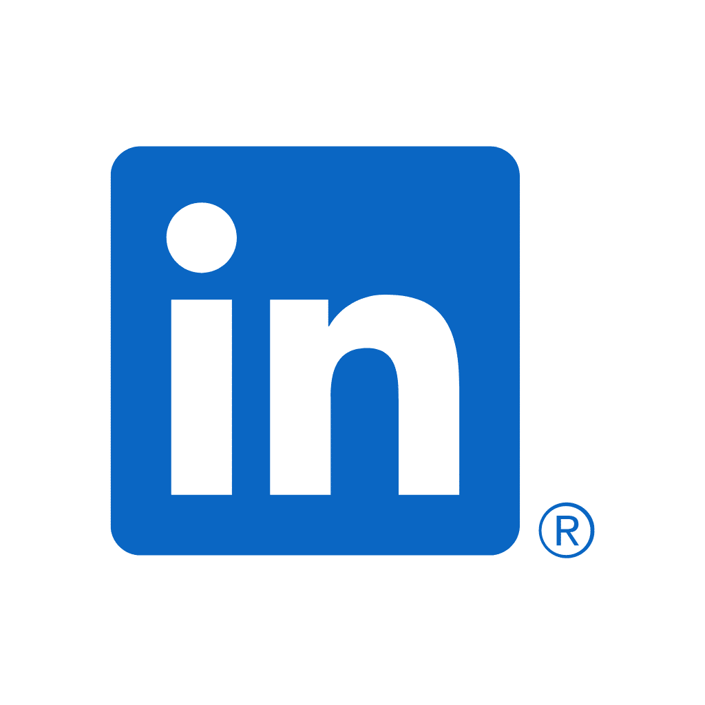 blue LinkedIn Logo