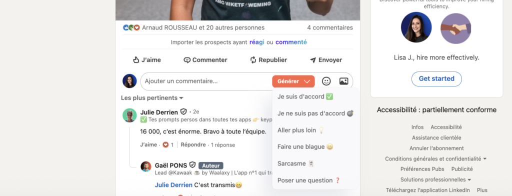 Automatiser la génération de commentaires avec Kawaak 