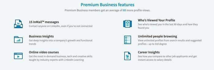 LinkedIn premium business 