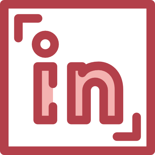 linkedin logo rouge png