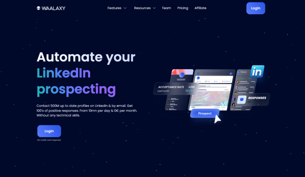 Automate LinkedIn prospecting with Waalaxy 