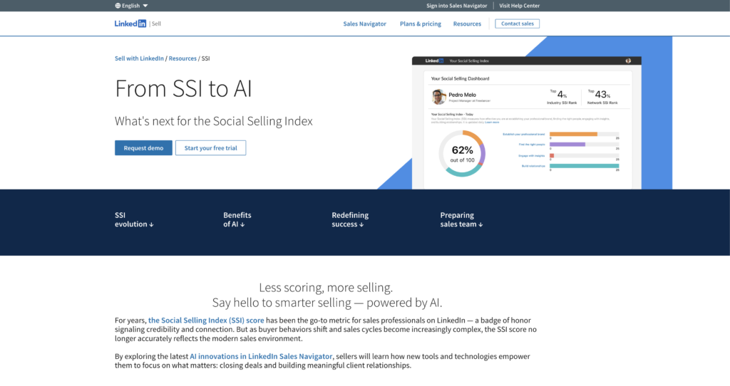From SSI to AI by Sales Navigator