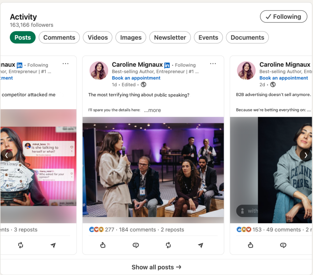 LinkedIn SSI: Exchange information