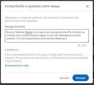 contacter  recruteur sur linkedin la methode etape par etape