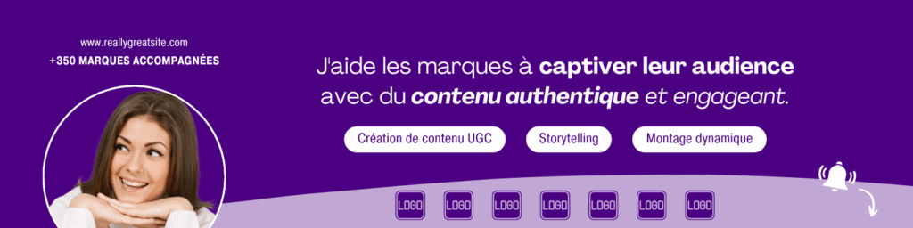 Bannière Linkedin Professionnelle Moderne Créateurs de contenu Indigo
