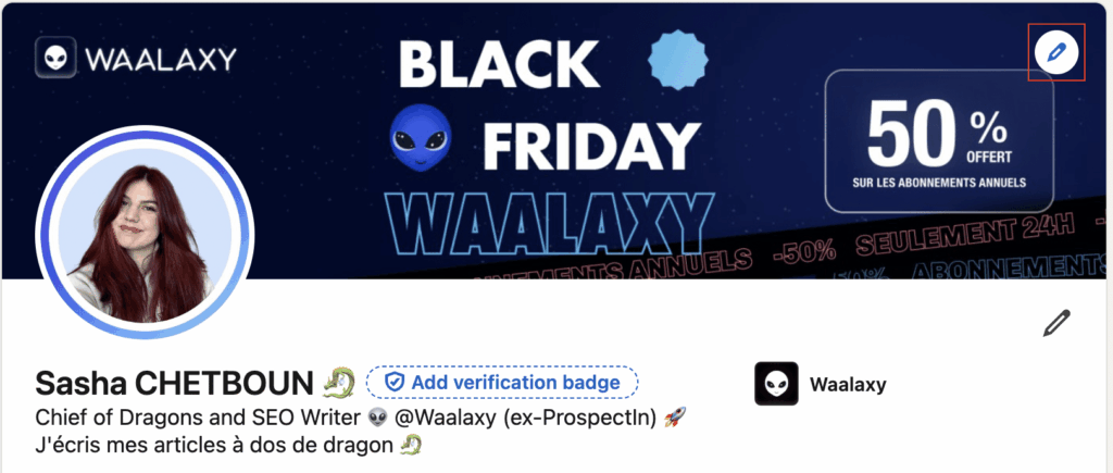 change LinkedIn banner