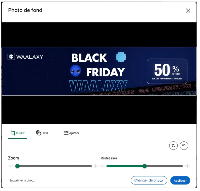 Changer bannière LinkedIn