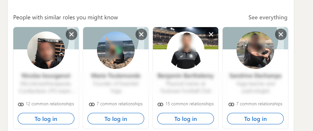connection to log in linkedin