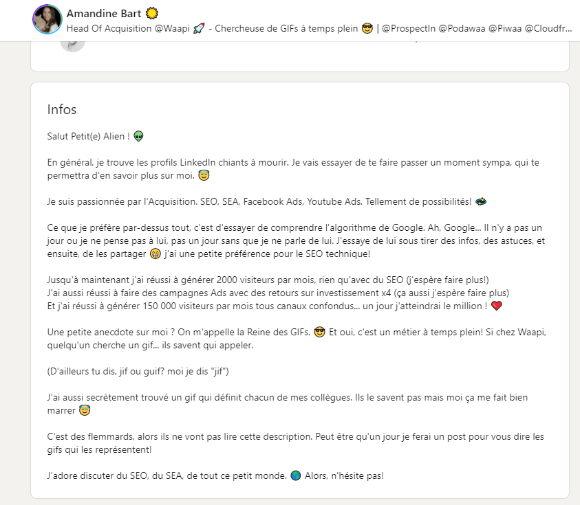  <strong>linkedin</strong> emoji exemple intro 1