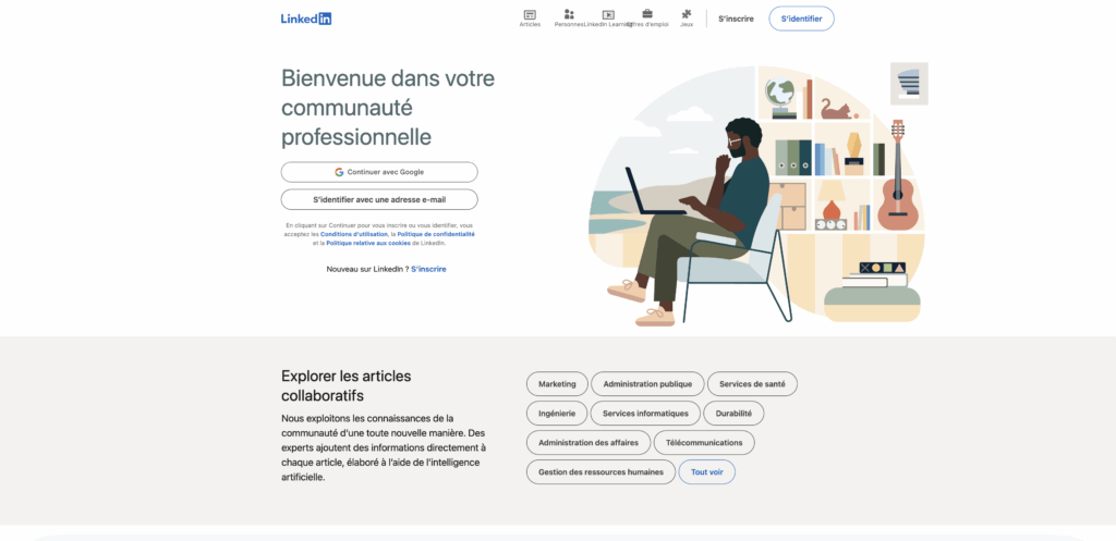 Comment contacter LinkedIn?