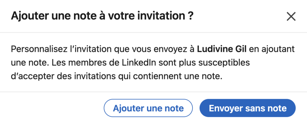 note invitation linkedin