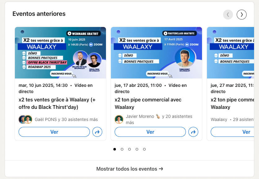 Promocion de tus eventos de empresa sobre Linkedin para empresas