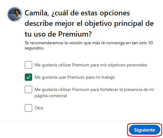 suscribirse a LinkedIn Premium