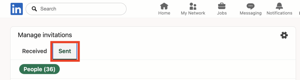 Access sent/pending LinkedIn automated LinkedIn connections