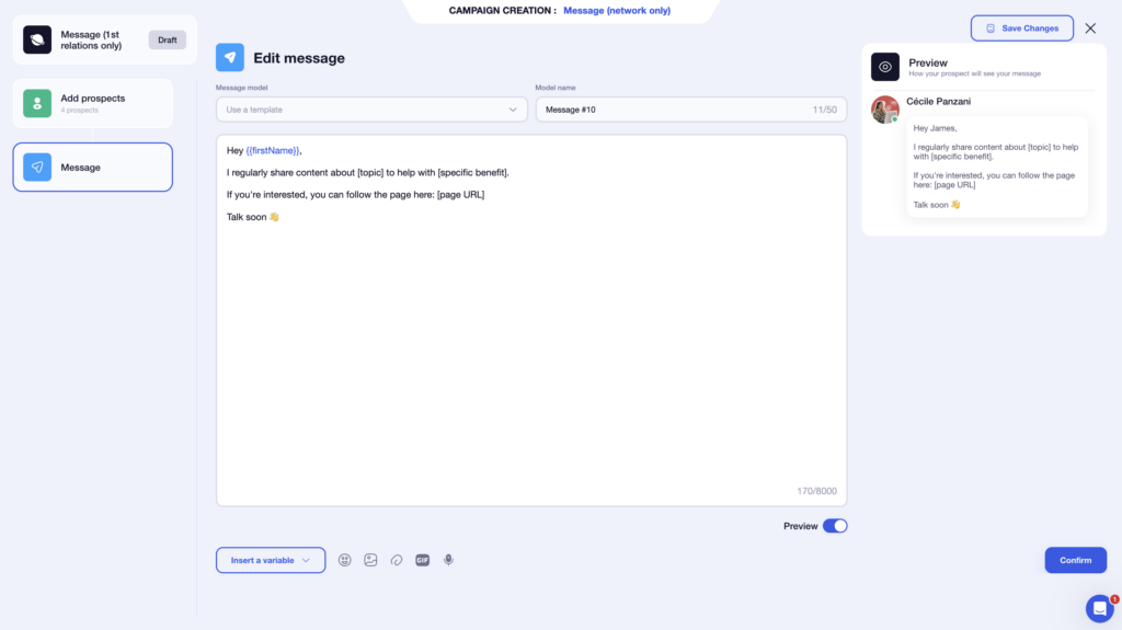 Automatic LinkedIn invitation to a LinkedIn company page