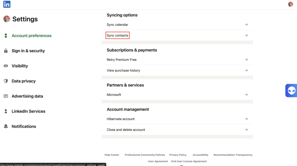 Prevent LinkedIn from sending automatic invitations