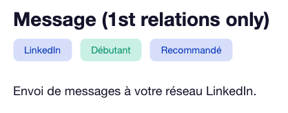 campagne Waalaxy message LinkedIn