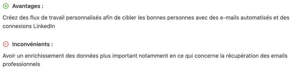 Dripify alternative outil LGM avis clients