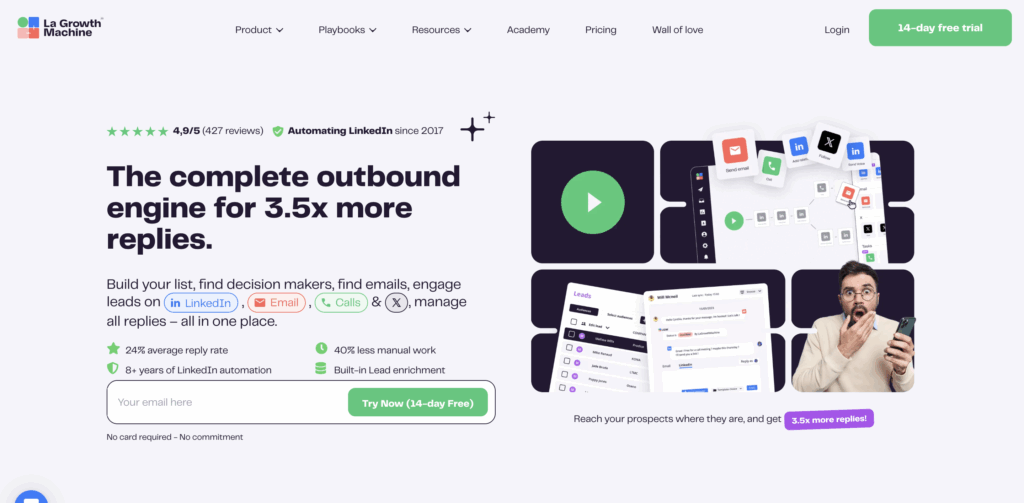 La Growth Machine alternative salesflow