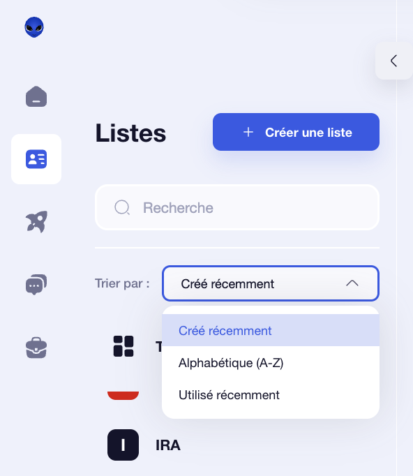 Réorganiser des listes
